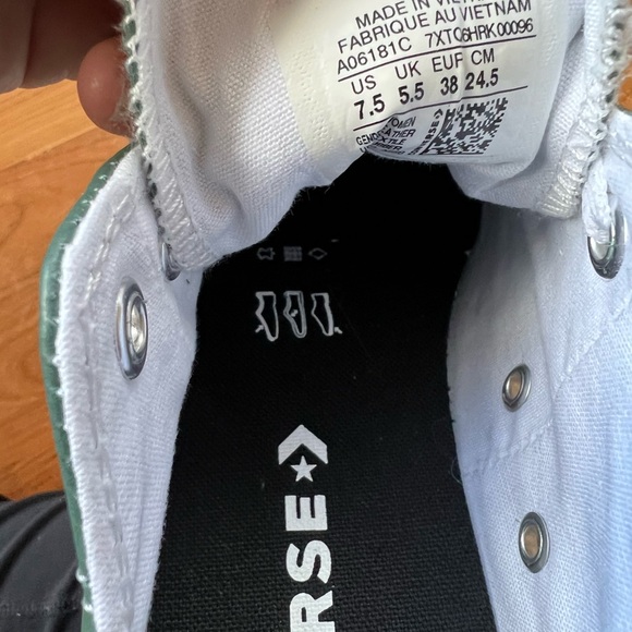 CONVERSE CTAS OX LIFT FOREST PINE/WHITE/BLACK WOMEN'S PLATFORM SNEAKERS A06181C - Picture 3 of 13